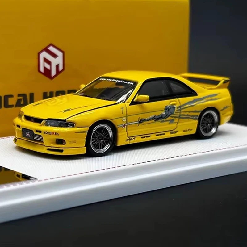 

In Stock FH 1:64 Skyline GTR R33 BCNR33 R32 S Tune Carbon Black Diecast Alloy Car Model Collection Toys