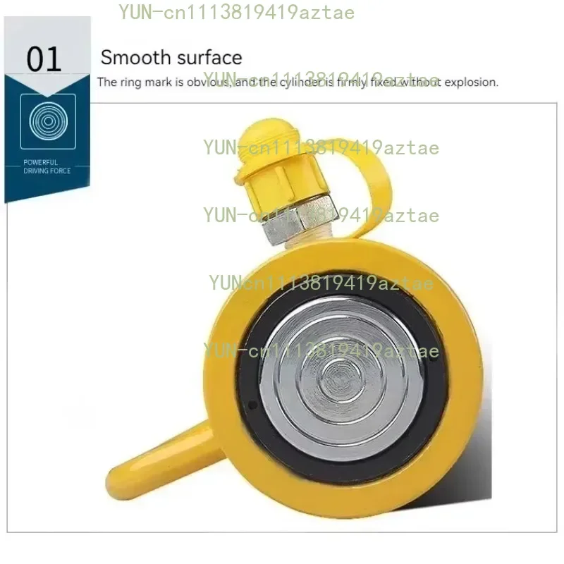 Ultra-thin portable hydraulic electric cylinder jack booster 5T/10T/20t adjustable steel lifter OEM GS low profile lifting tool