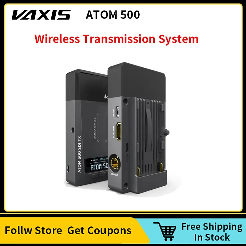 Vaxis ATOM 500 SDI Wireless Transmission System 1080P HD Image Video Transmitter Receiver Basic Kit