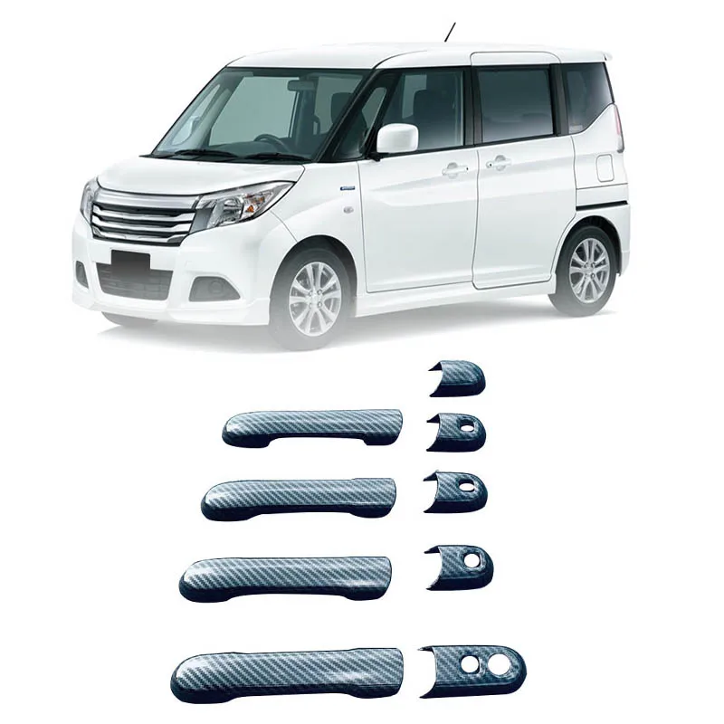 For Solio MA27S/MA37S 2020 2021 Car Door Handle Protection Cover Trim Frame Decoration Sticker