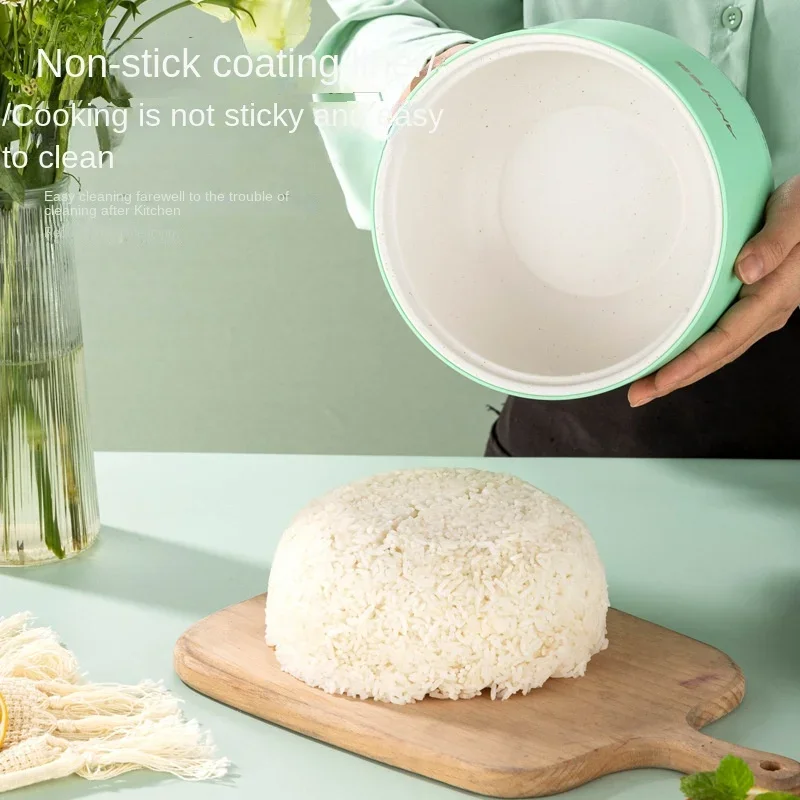 Mini rice cooker for 1-2 people, smart small multifunctional non stick electric rice cooker for home use