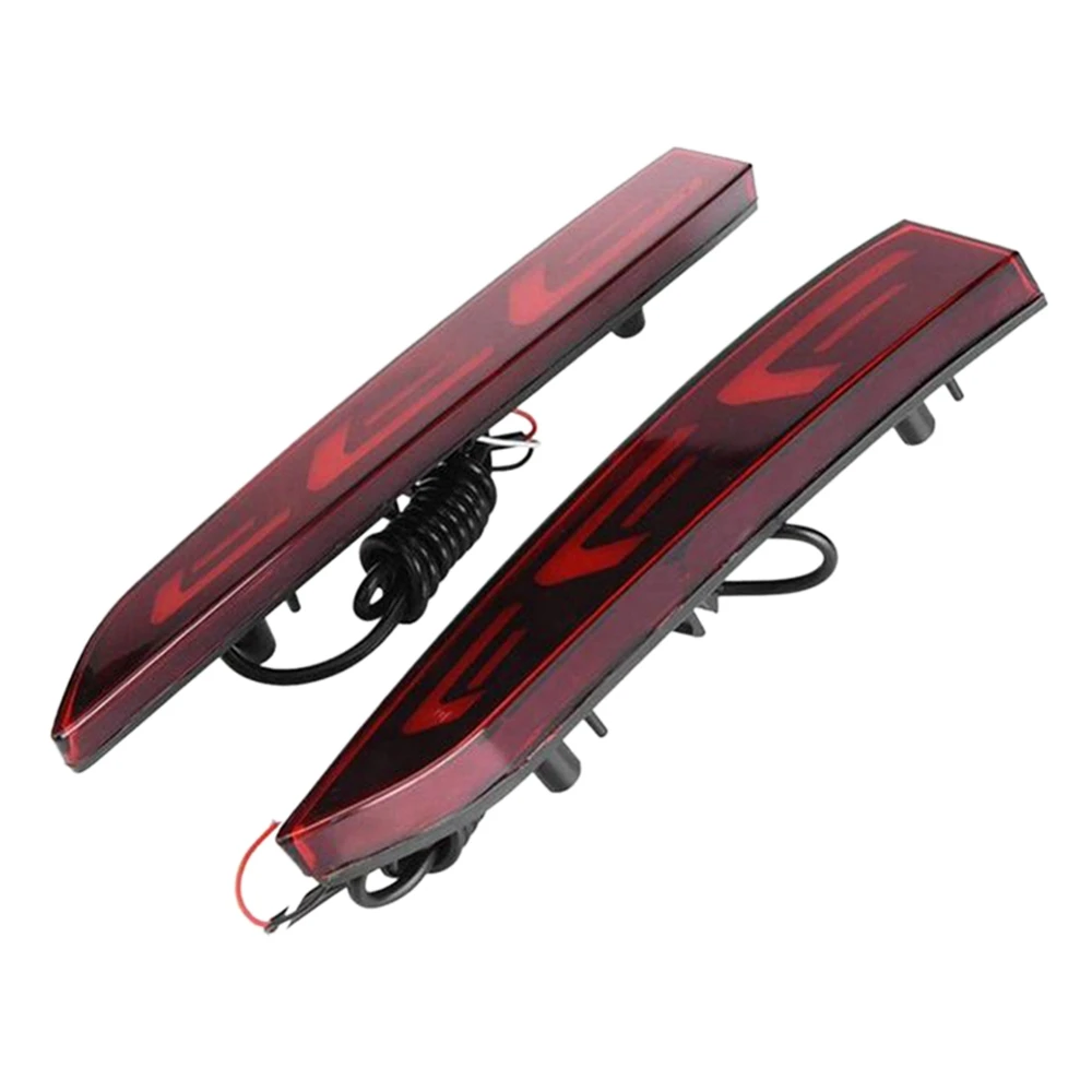 Reliable-1Pair Car LED Rear Bumper Reflector Warning Brake Lamp Taillight Parking Fog Light For Solaris Accent 2017-2019