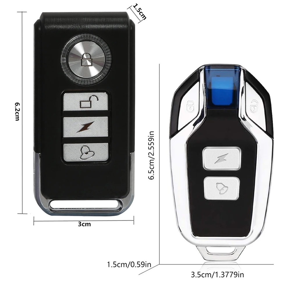 Rockbye Remote Control For Wireless Anti-Theft Motorcycle Bike Vehicle Alarm