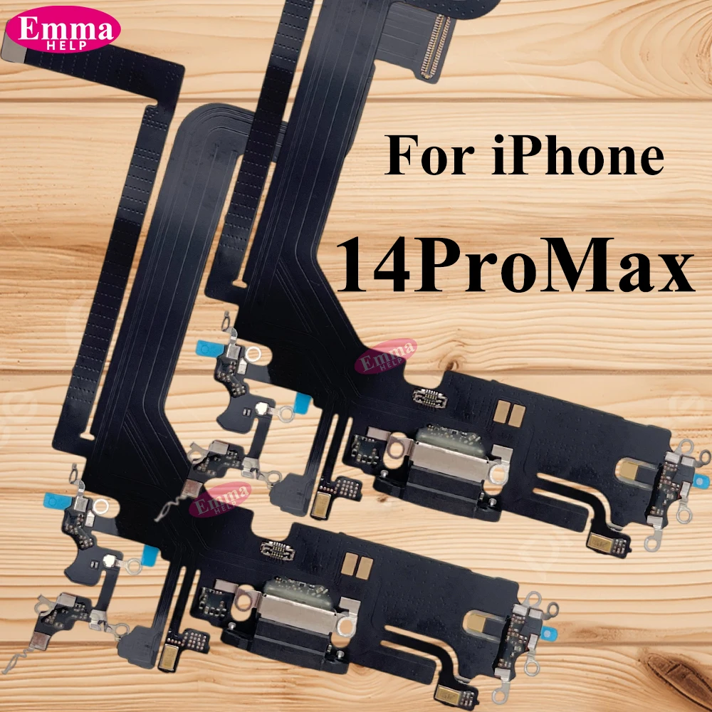 1pcs Charging Port Flex Cable for iPhone 16 15 14 13 12 Pro Max USB Charger Dock Connector With Microphone Ribbon Repair image 4