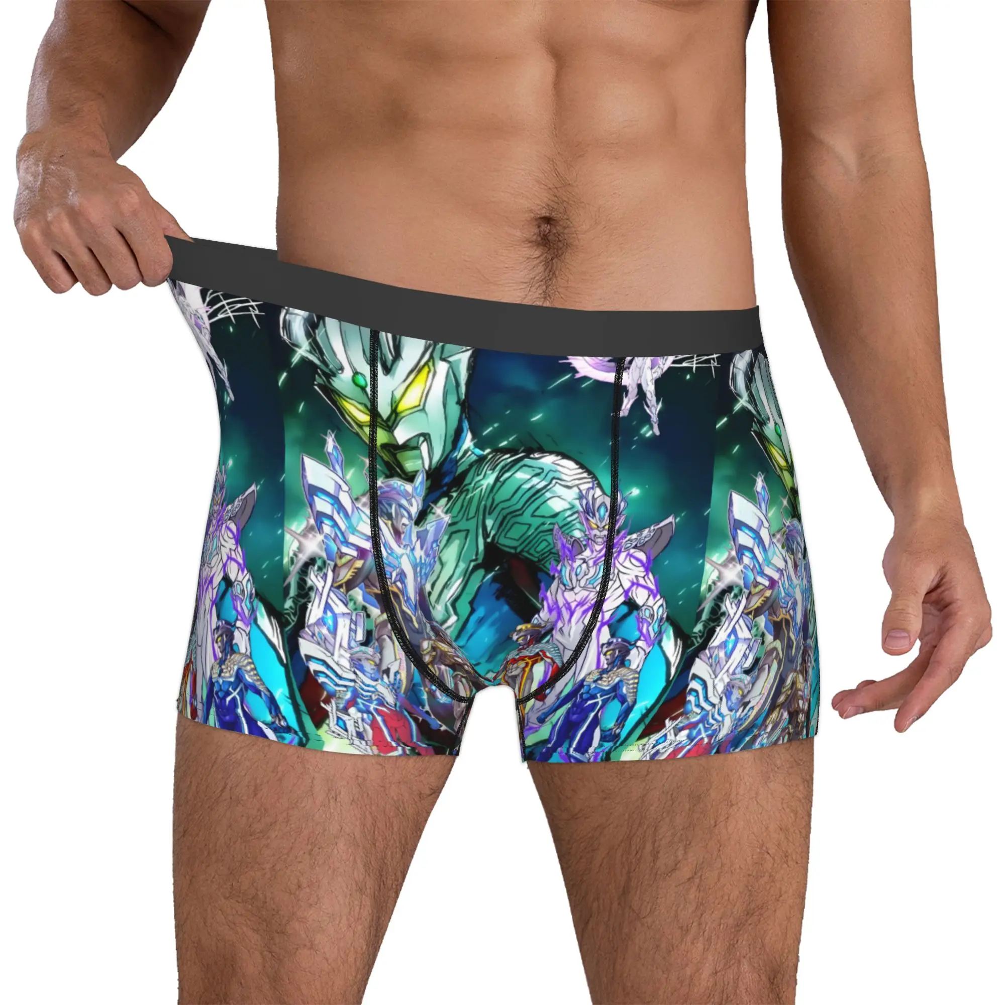 

Custom Ultraman Japan Anime Underwear Men Breathable Manga Boxer Briefs Shorts Panties Soft Underpants For Male