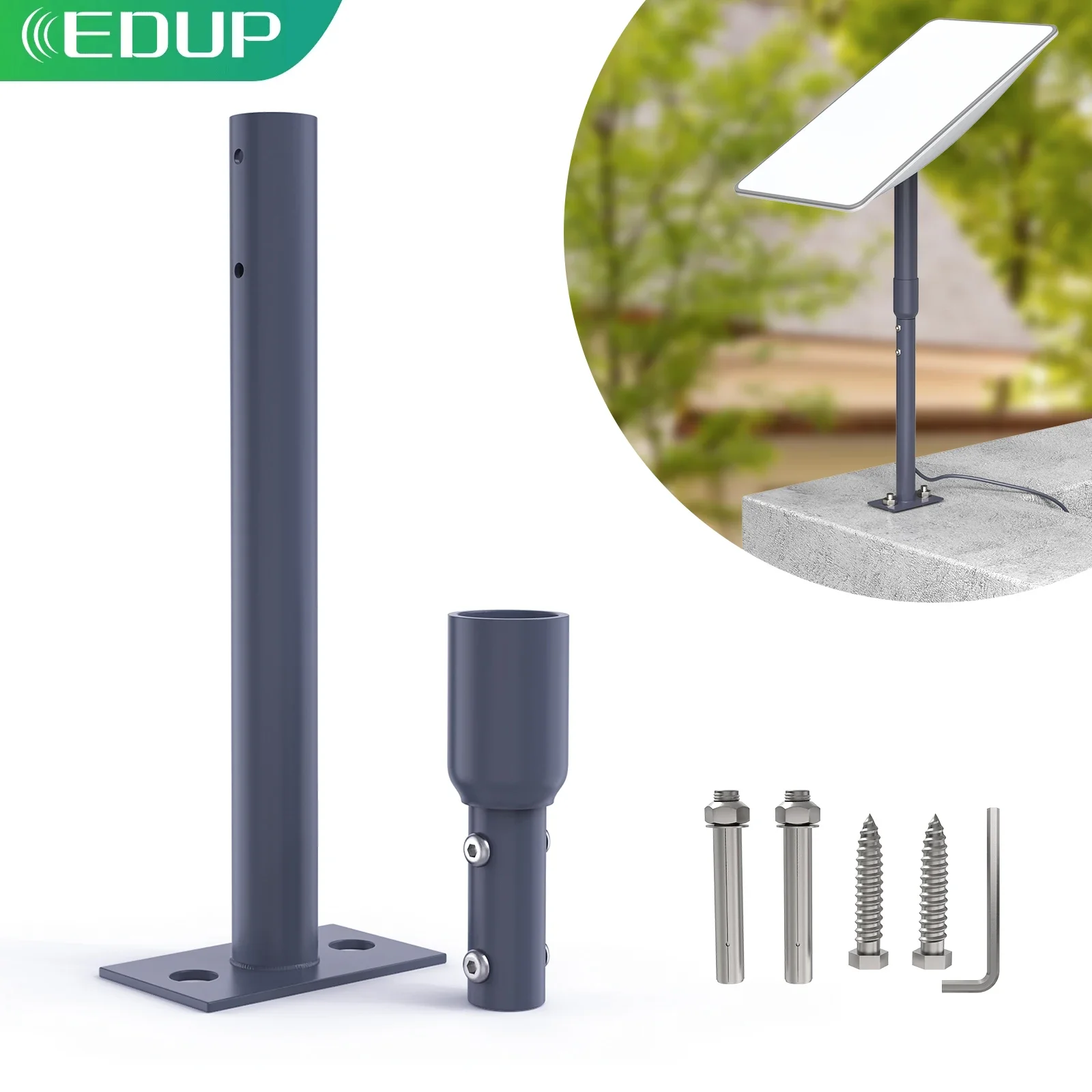 EDUP Starlink Roof Mount Vertical Starlink Mounting Kit for Starlink Internet Kit Long Wall Mount Compatible with StarLink V2