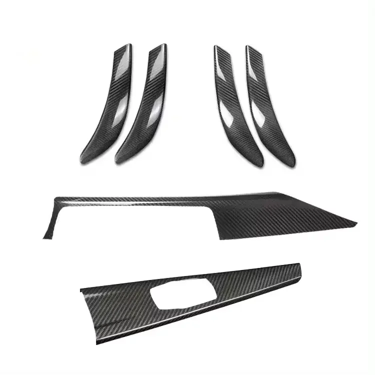 Car Interior Door Handle Cover Trim For 3 Series F30  Carbon Fiber Pattern   Sticker Right Hand Driver