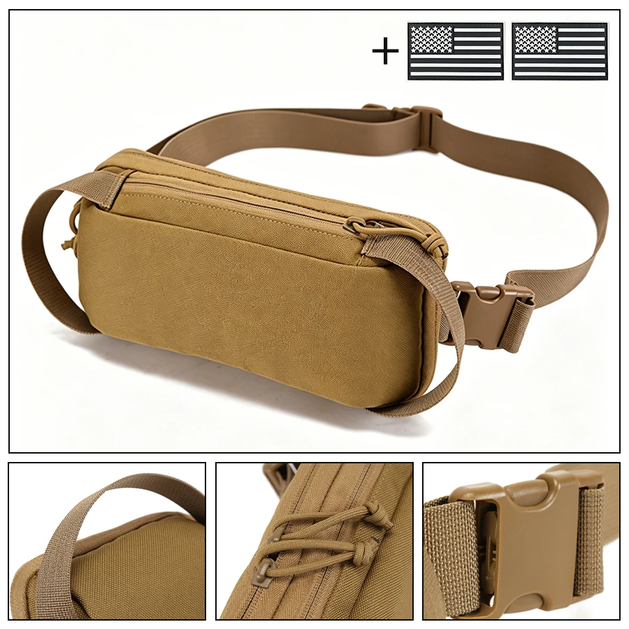 

Outdoor sports chest bag, multifunctional storage bag, portable and wear-resistant waist bag