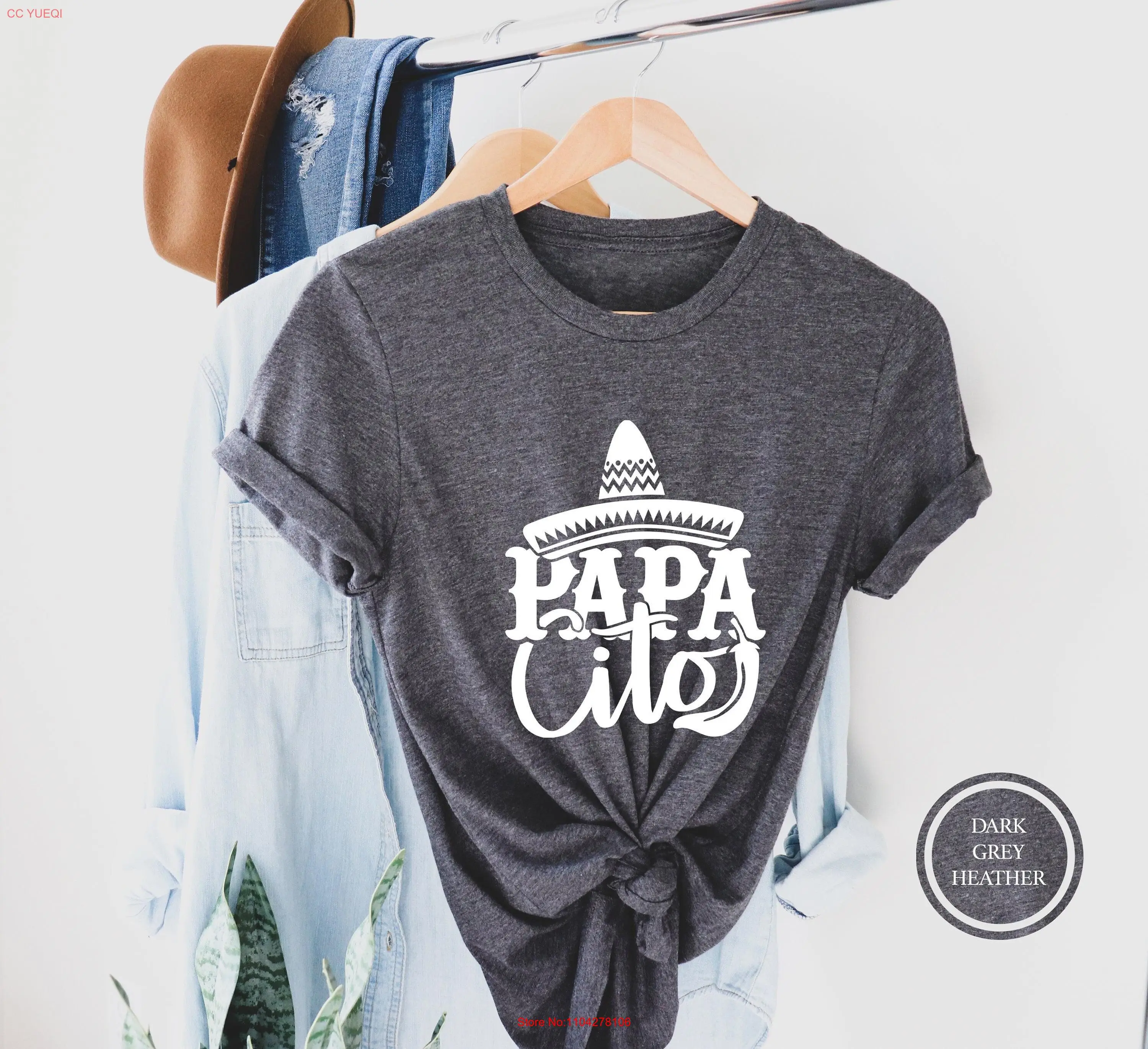 Papacito T Shirt Cinco de Mayo Fiesta Mexican Papa long or short sleeves