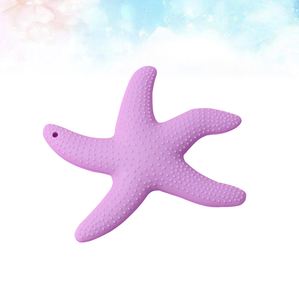 

Purple Silicone Baby Teether Medical Grade Safe Soothing Cartoon Tooth Chew Teething Gift Odorless Durable