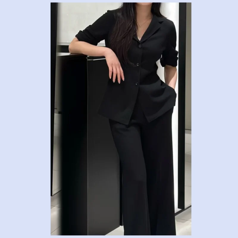 26 year new triacetate blend waist cinching lightweight, simple and fashionable suit jacket