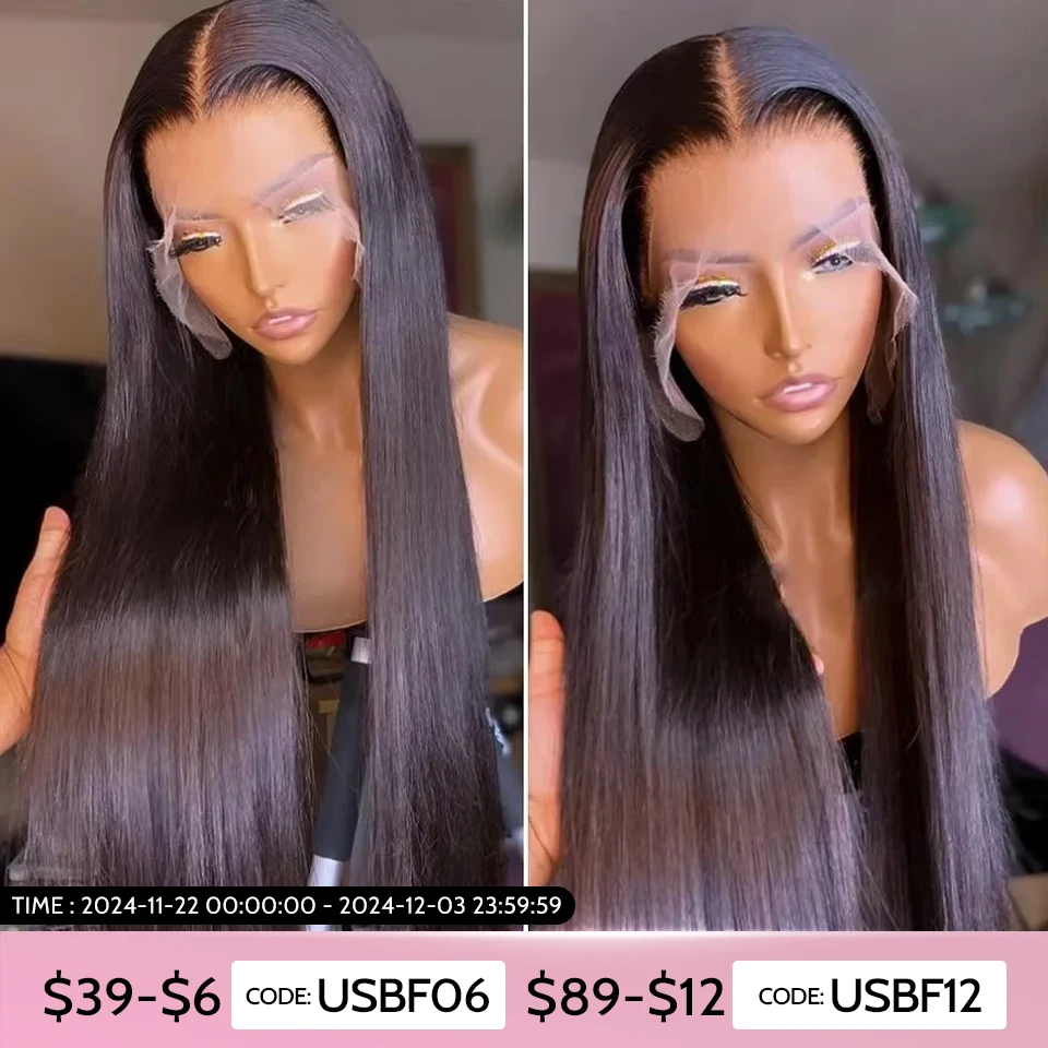 Tracy Hair Glueless Wig PrePlucked Wear and Go Glueless Wigs For Women 6x4 HD Lace Closure Wigs Straight Human Hair Wigs On Sale