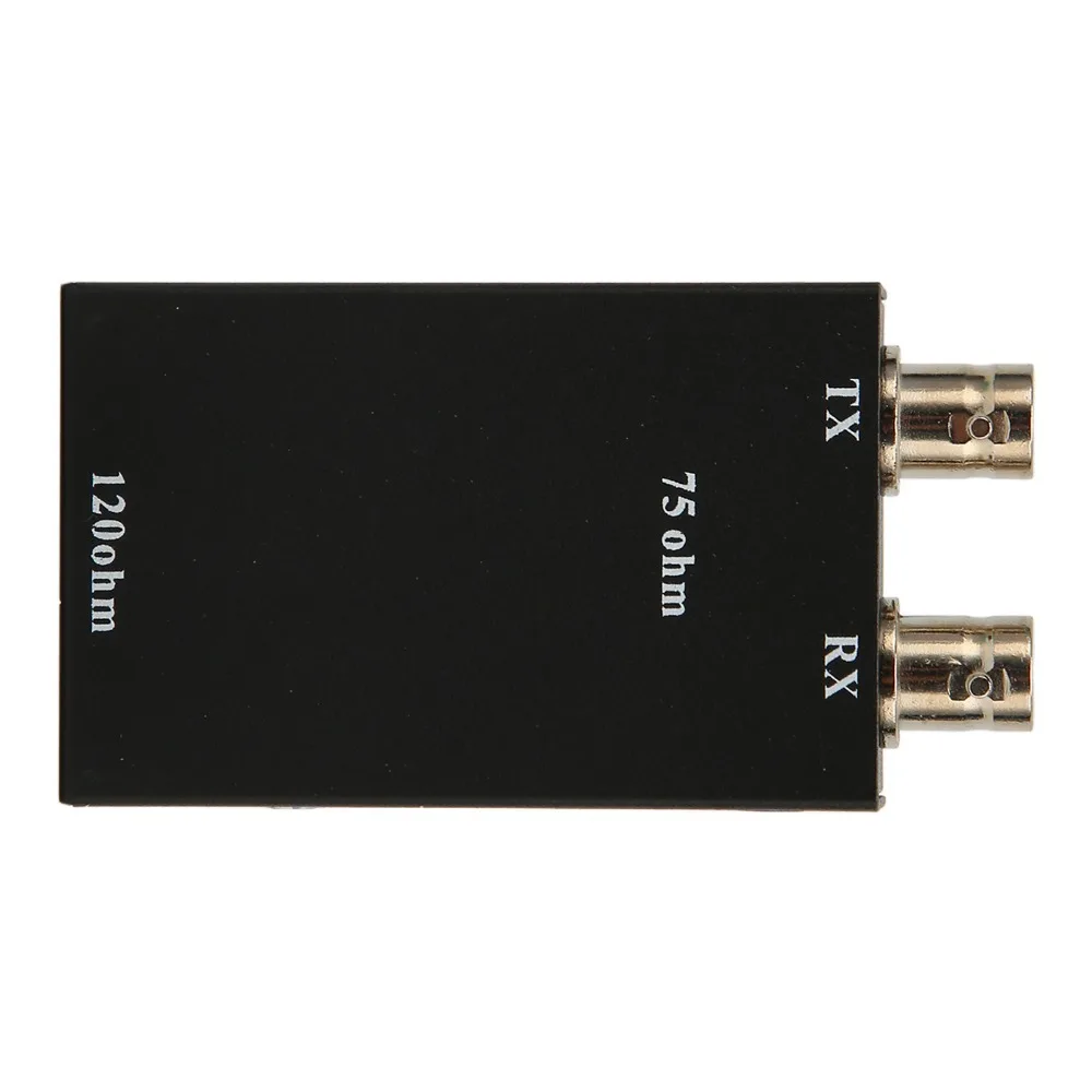 

Dual Copper Shaft Connector 75ohm BNC to 12ohm RJ45 Ethernet Heat Dissipation G.703 Converter Balanced To Unbalanced Converter