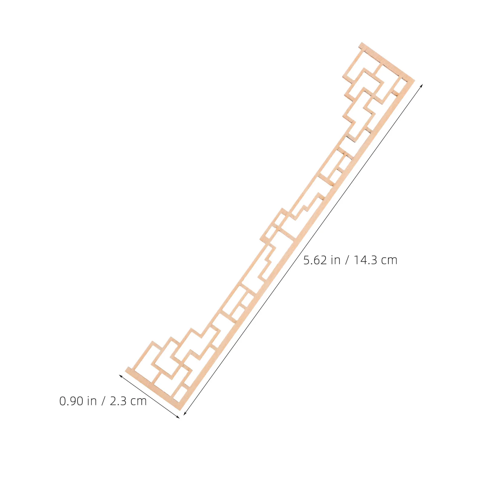 Lot de 4 miniatures d'écrans architecturaux chinois en bois non fini, décorations d'angle sculptées pour kit de maison miniature DIY, maison de poupée