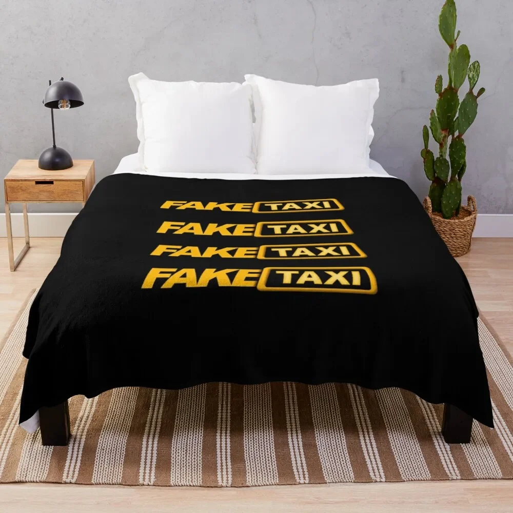 Fake-Taxi-Pack Throw Blanket Flannel Plush Blankets