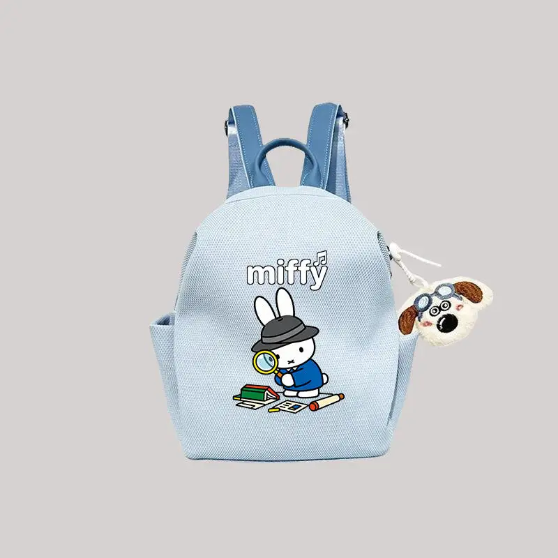 

Cartoon Miffy Backpack Kawaii Adventure Miffy Rabbit Student Backpack Commuting Leisure Travel Computer Backpack Large Capacity