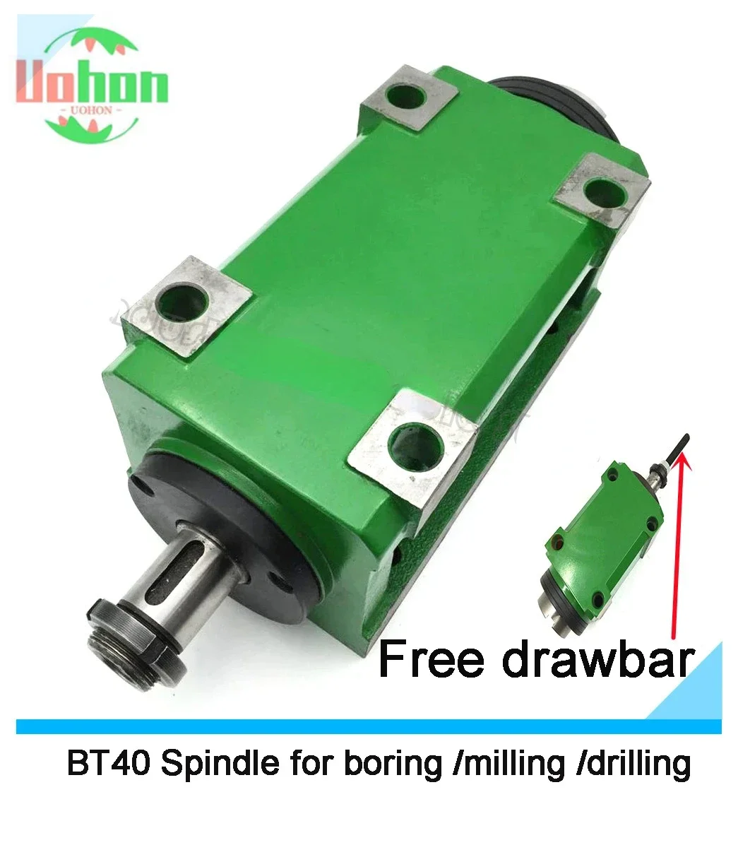 

BT40 Spindle Head 3KW 2Hp 3Hp Max. 3000~8000rpm Power Head Power Unit Machine Tool for boring milling drilling tapping Machine