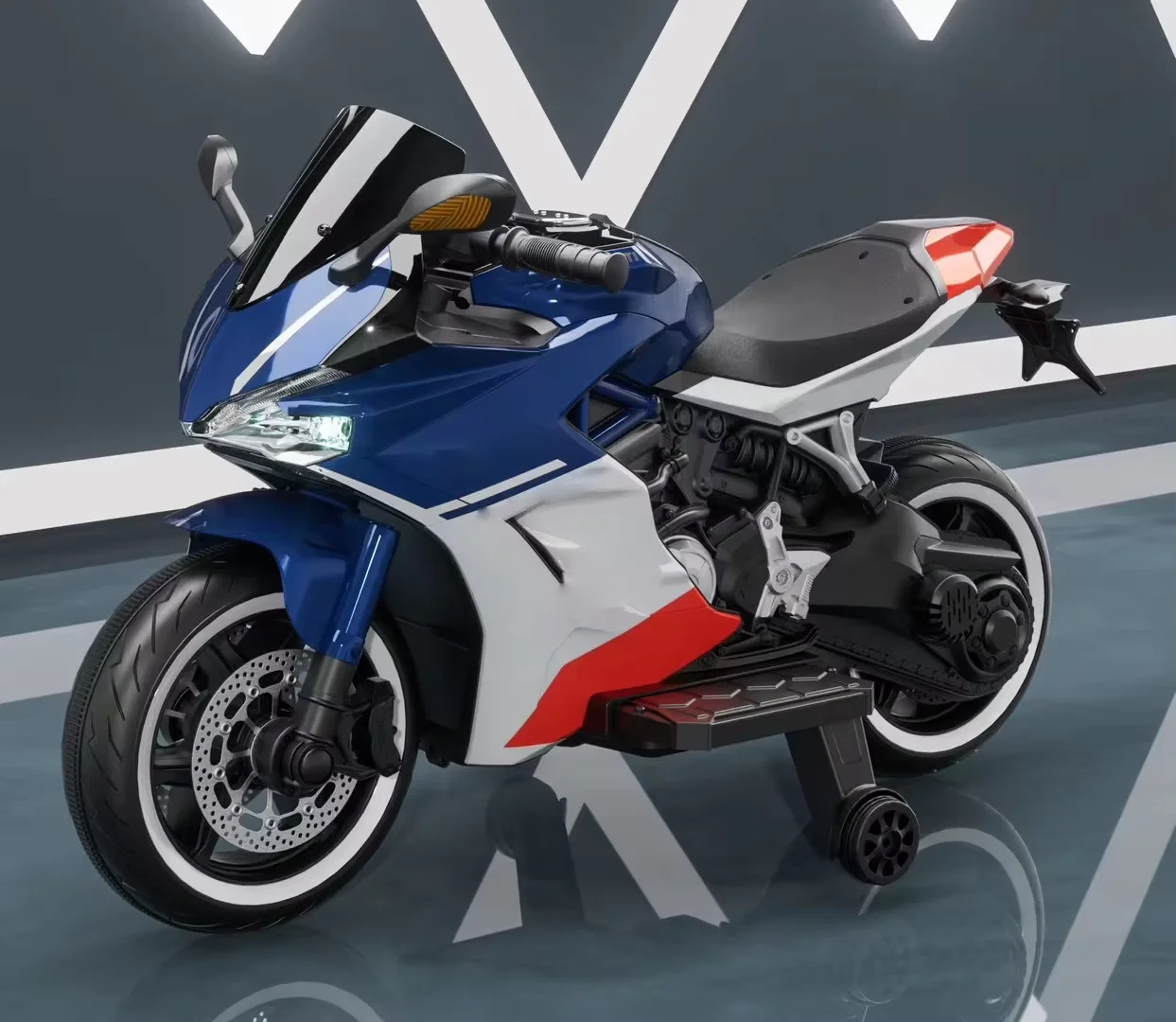 12V Electric Cross Motorcycle Bike Big Size Kids Ride on Motorcycle for 3-10 Years Old Children