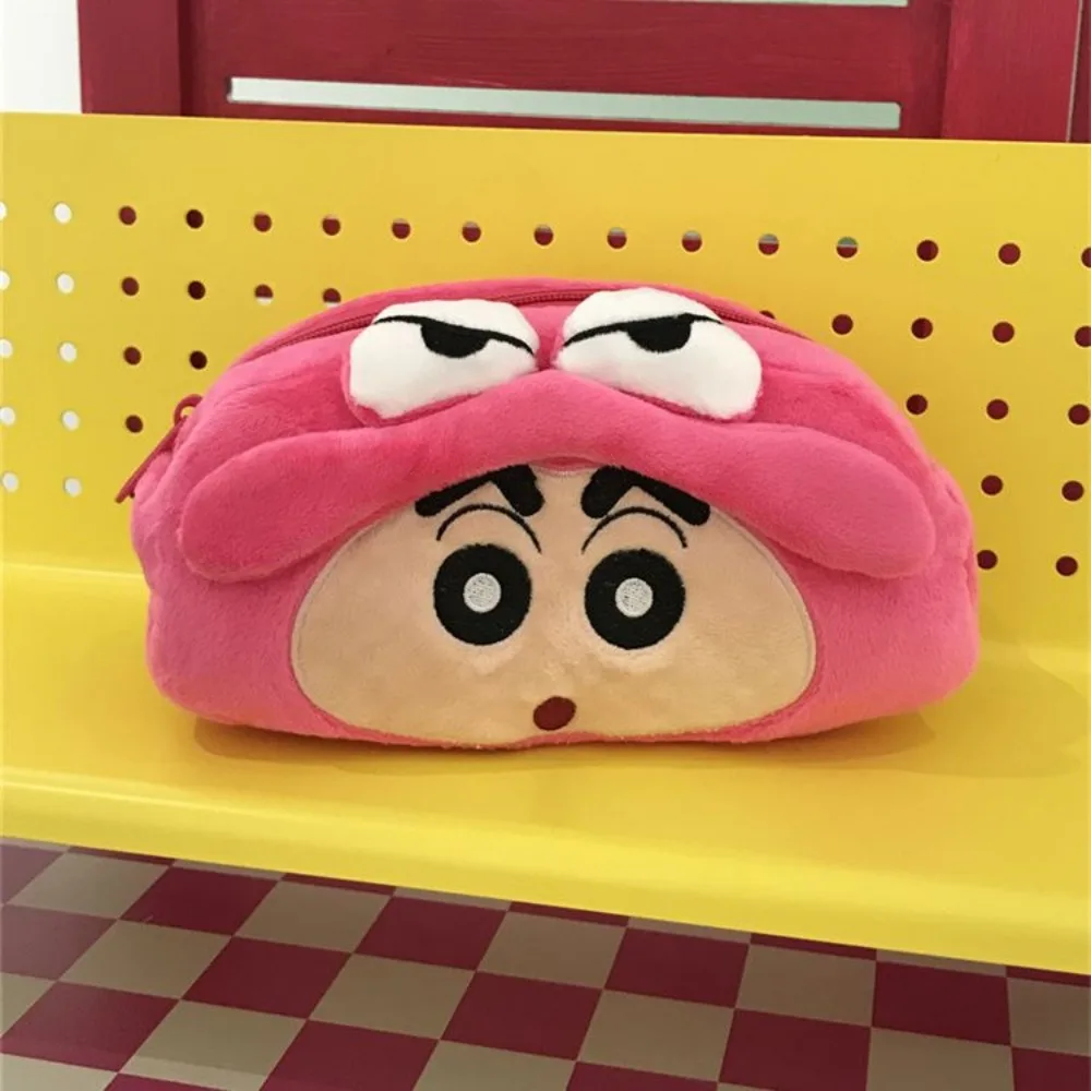 أفخم تلوين شين تشان القلم حقيبة لطيف الكرتون سعة كبيرة القرطاسية القلم حقيبة تخزين أكياس المحمولة حقيبة مستحضرات تجميل الفتاة الهدايا اللعب #2