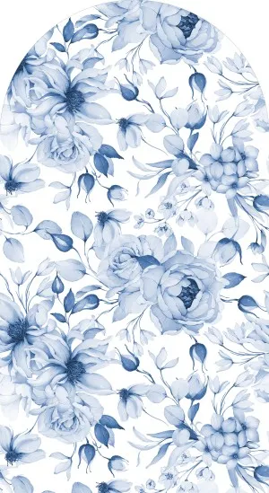 Mehofond ดอกไม้สีฟ้า Arch ฉากหลังเด็กวันเกิดตั้งครรภ์เจ้าสาวงานแต่งงานผีเสื้อตกแต่งภาพพื้นหลัง