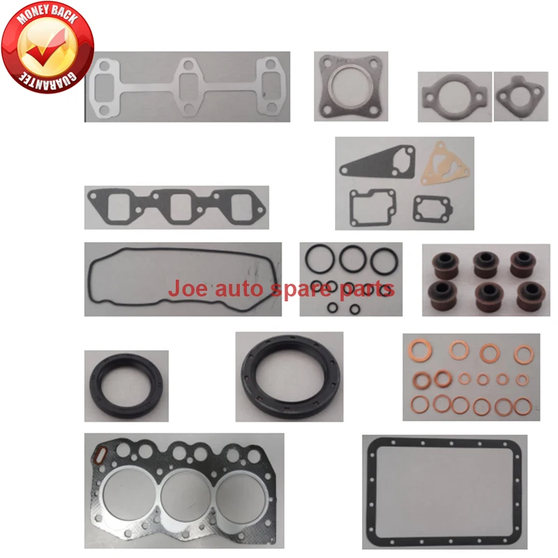 Engine Full gasket set kit for Yanmar engine : 3D66 3D66E  3TN66  3TNA66  3TNV66 3TNE66