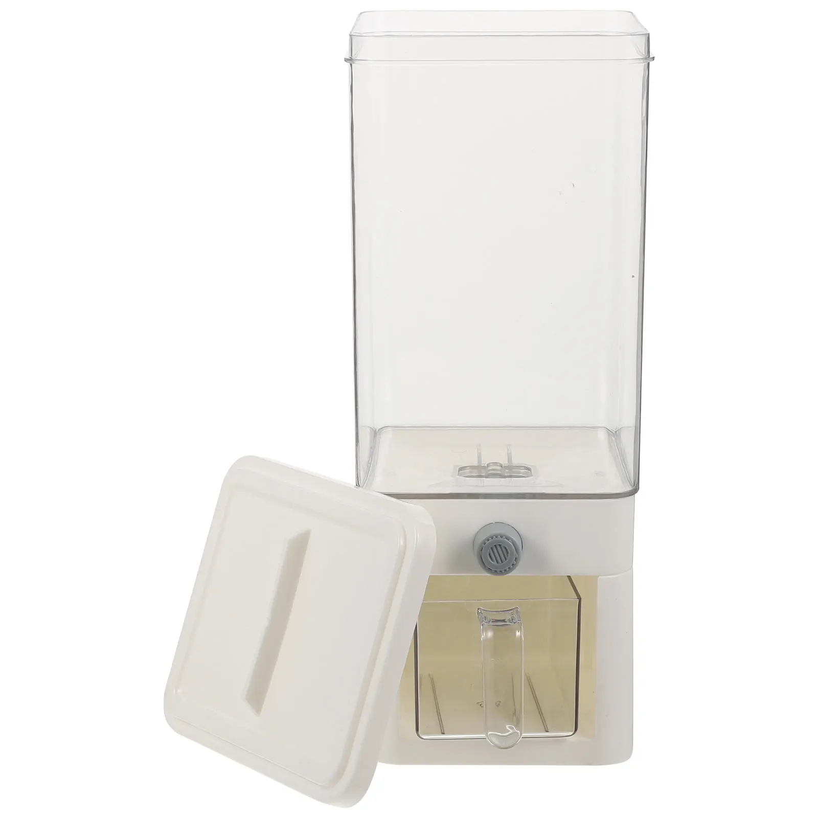 

Press The Rice Bucket Countertop Cereal Dispenser Storage Containers Cereals Pp for Food Grain Child Dry Lentils