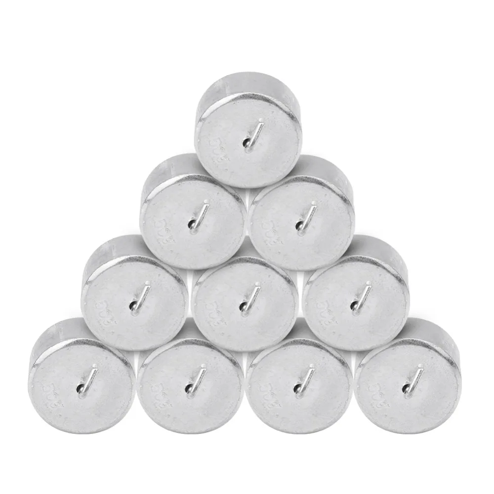 10 Pcs Metal Metal Weight Hooks 10 Pieces Set Hook Style Mechanical Experiment Weights 50g Single Weight Solid Structure