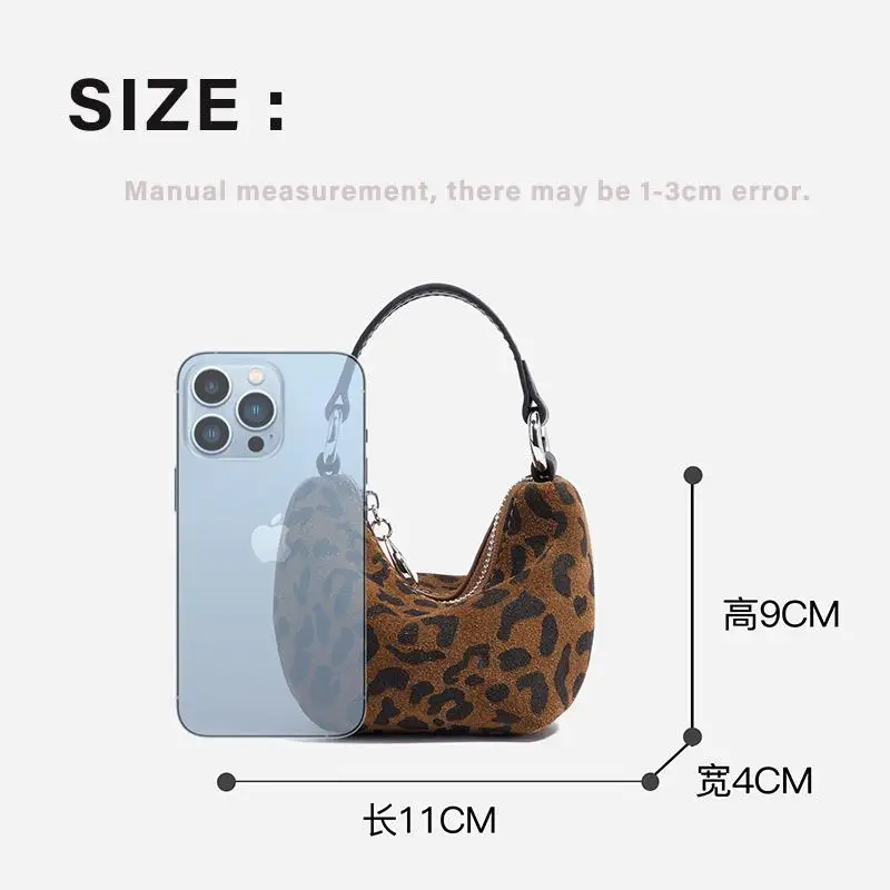 Borsa a tracolla mini tote da donna classica in pelle PU opaca con stampa leopardata 2025 Borsa a tracolla moda donna nuova moda di design Ba