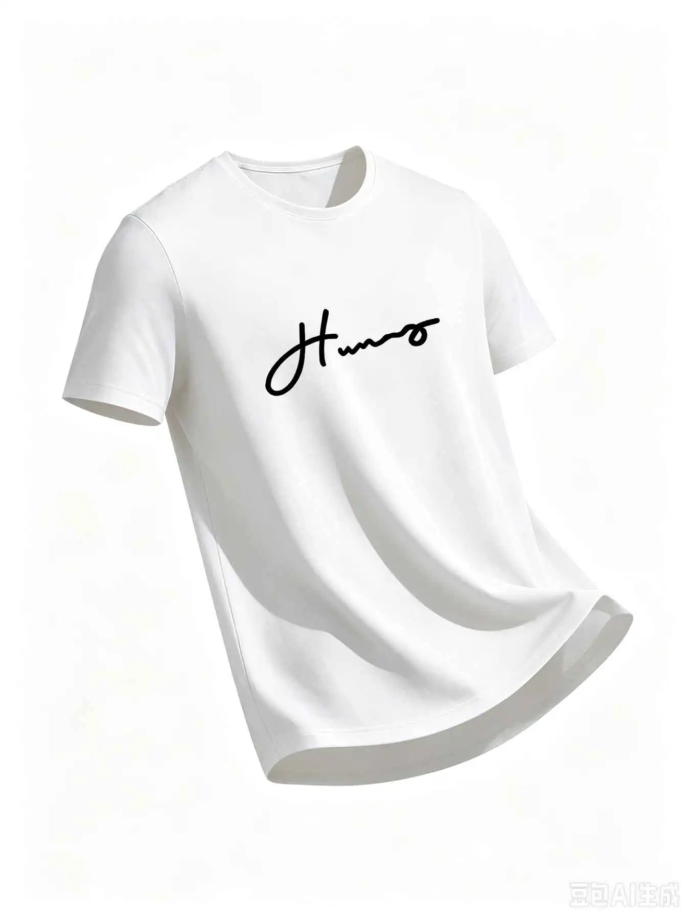 Men Summer Crew Neck Short Sleeve T Shirt Casual Signature Letter Print Tops Lightweight Soft Daily Wear Tees Men's Fashion Basi