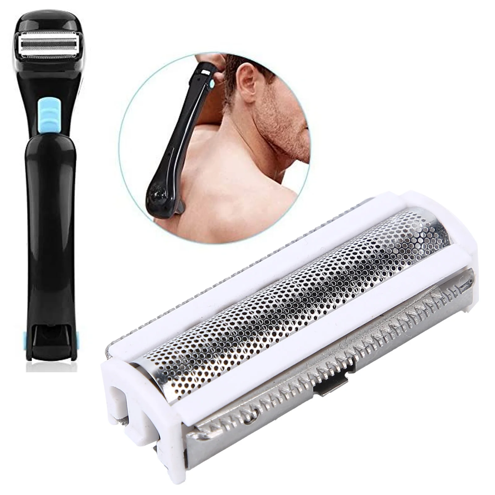 Professional Portable Replacement Foil Head Accessory for Electric Back Hair Shaver