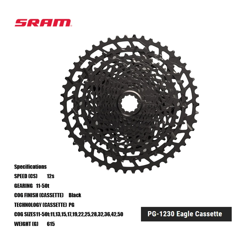 

SRAM NX EAGLE SERIES PG-1230 EAGLE кассета 11- to 50-tooth Eagle кассета