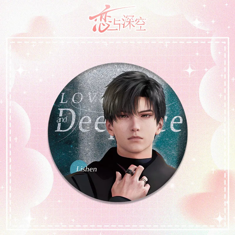 Love and Deepspace LAWSON Collabo Badge Sylus Round Brooch Xavier Zayne Rafayel Badges Ita Bag Ornament Cute Accesorios Gift