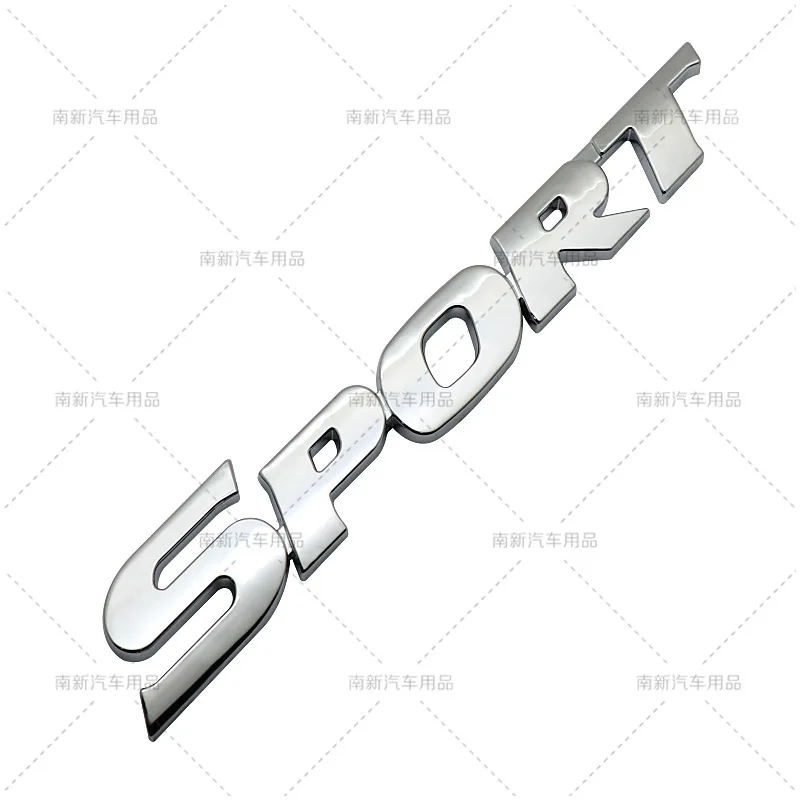 3D ABS SPORT Letter Car Emblem Badge Sticker Fit Toyota Highlander Side Door Rear Trunk SUV Car Styling Modification Decal