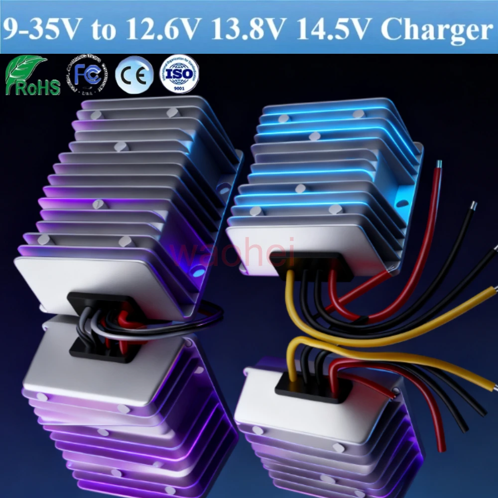 

9-35V to 14.5V 13.8V 12.6V 5A 8A 12A 15A 20A 22A 25A DC DC Battery Charger Stabilizer Lead Constant Current Battery Charger CE