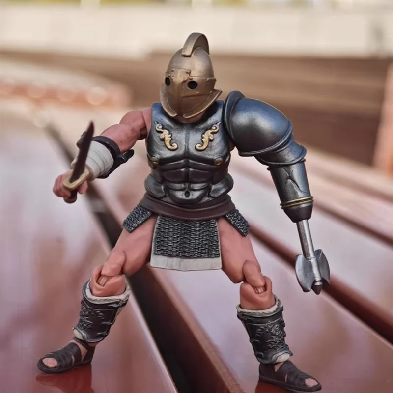 JOYTOY Dark Source Conflict Romeinse Gladiator Schaal 1:18 Handheld Mobiele Soldaat Model Militaire Actiefiguren Groep van Vijf