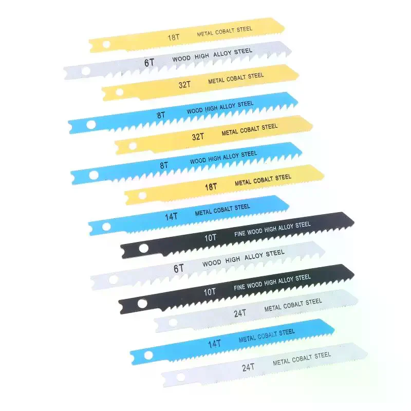 

7/14 шт. набор полотен для лобзика HCS, различные пилы, быстрая резка, профессиональное острое полотно для лобзика, деревообрабатывающий инструмент