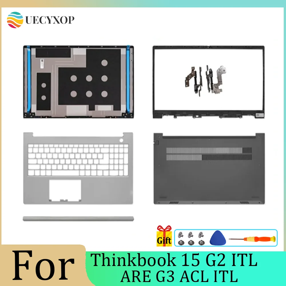 

Replace Laptop Case For Thinkbook 15 G2 ITL ARE G3 ACL ITL LCD Back Cover Front Bezel Palmrest Bottom Case