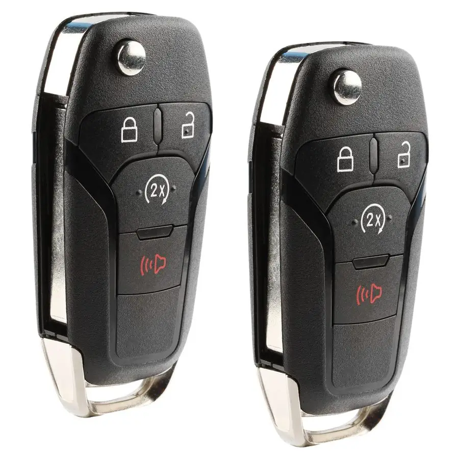 

Для Ford F150 Bronco Ranger Raptor 20152022 4 кнопки дистанционного запуска флип-брелок N5FA08TDA 164R8134 902 МГц набор из 2 шт.