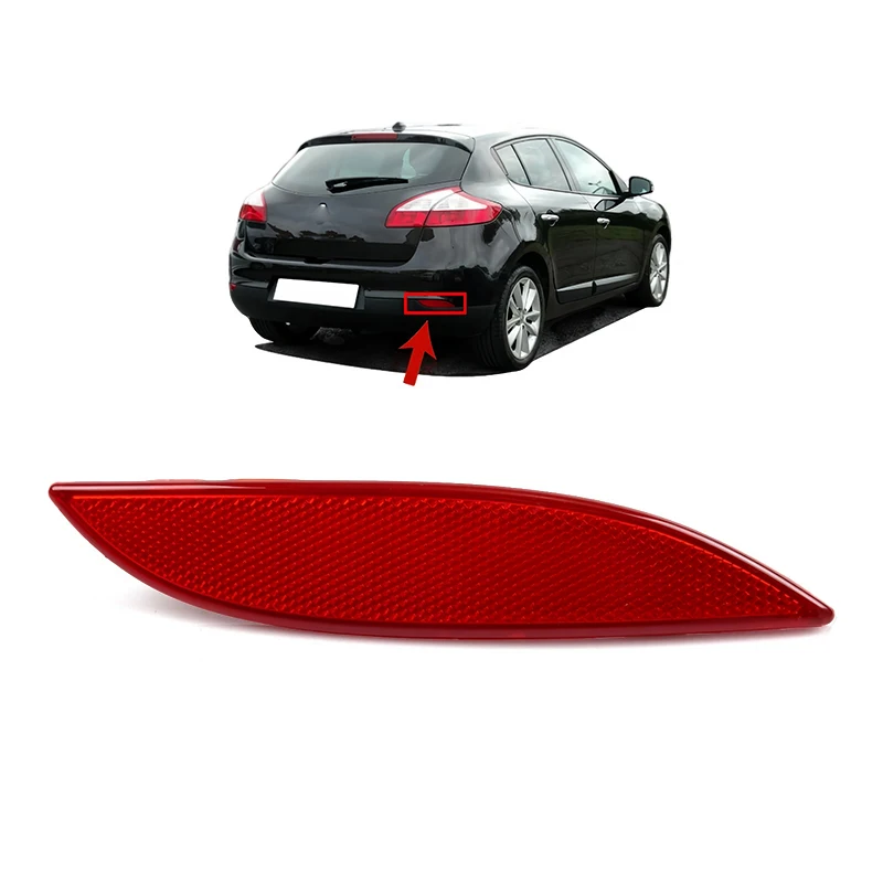 Car Reflective Rear Bumper Signal Lights For Renault Megane CLIO MK3 Hatchback 2008 2009 2010 2011-2013 265650004R 265600004R