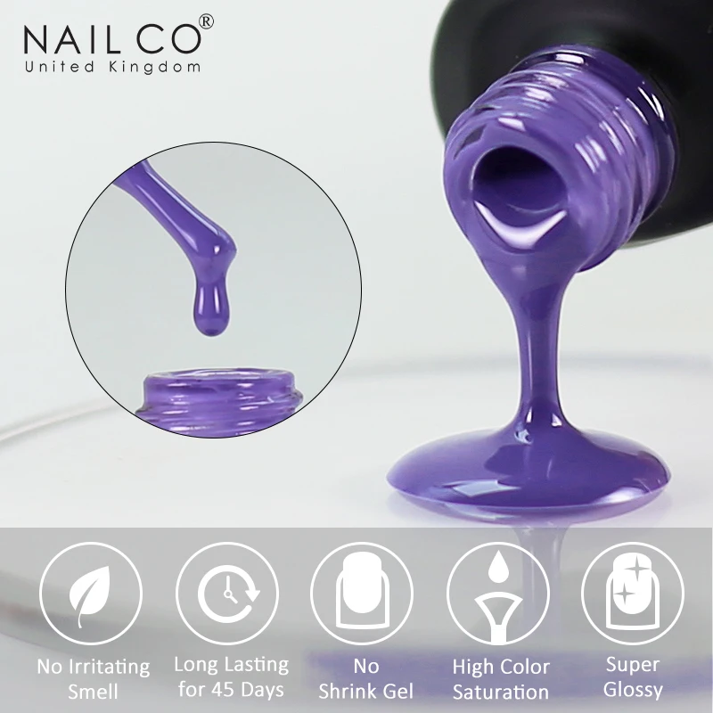 Nail Co Spring Series Pink Blue Green Soak Off For Nails Art Gel Varnish Top Coat UV Led Lamp Nail Gel Polish Semi Permanent Gel