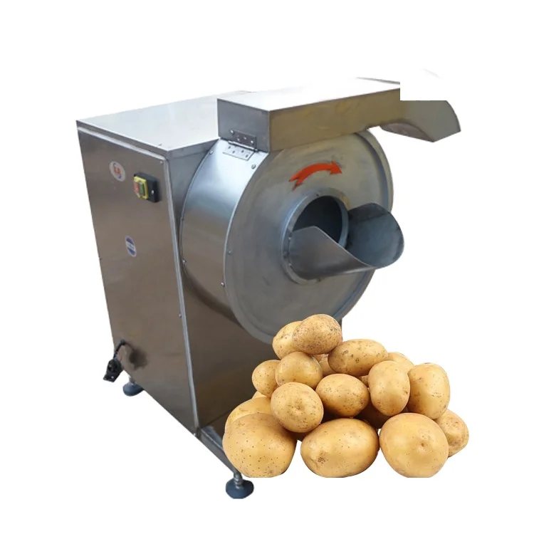 Automatic Potato French Fries Cutting Machine Industrial French Fry Chipper Electric French Fries Cutting Machine