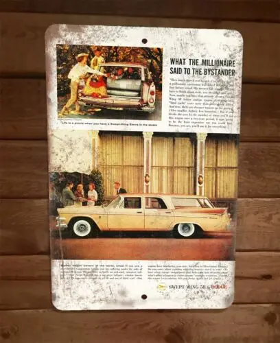 1 pcs,1959 Station Wagon Vintage Ad 8x12 Metal Wall Garage Poster Sign