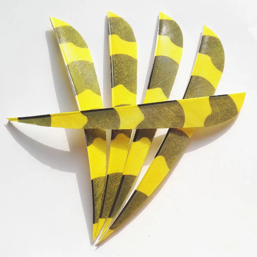 5 inch Real Natural Feather Right Wing Arrow Fletching For Wooden Carbon Arrow Shaft Shooting Hunting Accessories