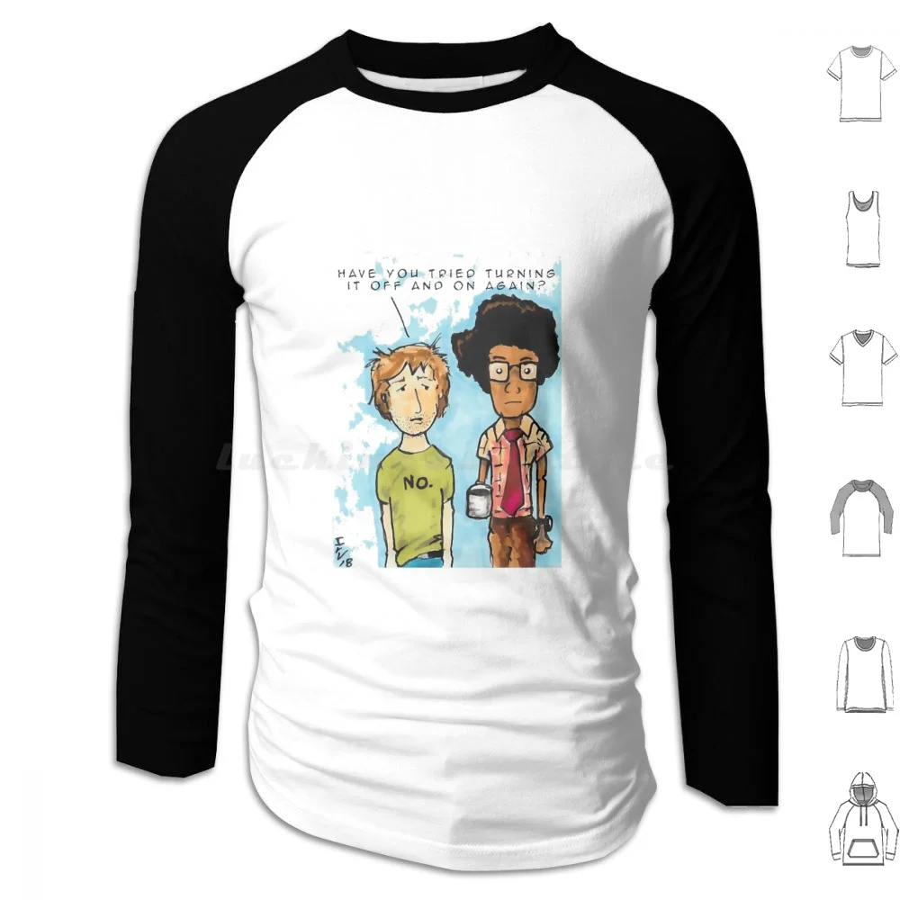 The It Crowd Hoodie cotton Long Sleeve Moss It Crowd Moss The It Crowd It Roy Jen Funny Comedy Geek Richard Ayoade Nerd