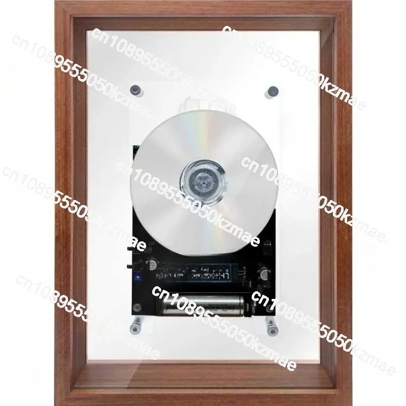Wireless Vintage CD Player, Industrial Style with Bluetooth & Rechargeable Battery, Portable or Wall Mount for Kitchen, Dorm