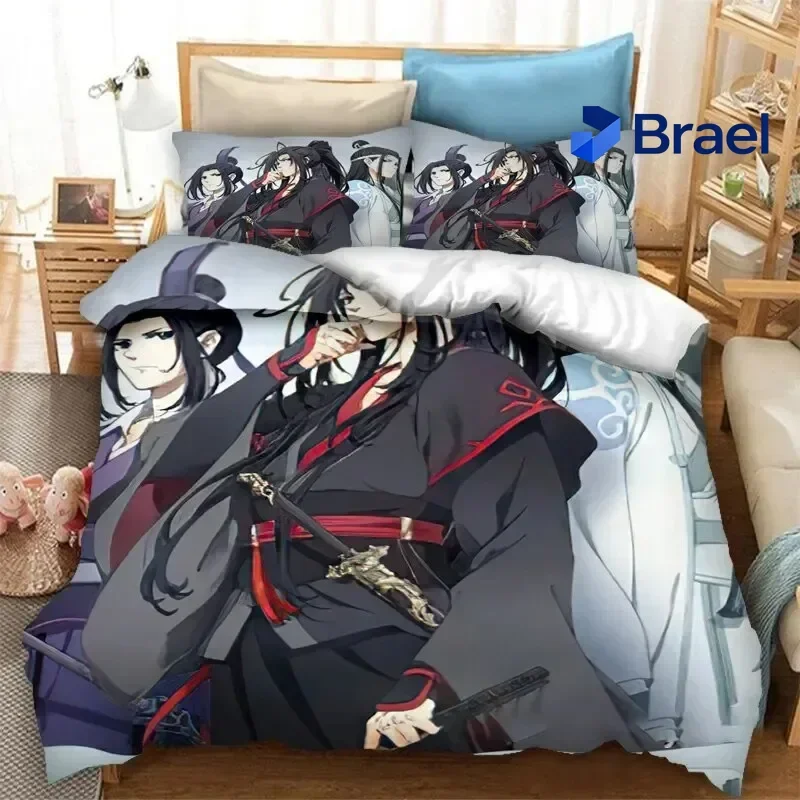 Exquisite Grandmaster Of Demonic Cultivation Mo Dao Zu Shi Bedding Set Boys Girls Twin Queen Size Duvet Cover Pillowcase Bed Kid