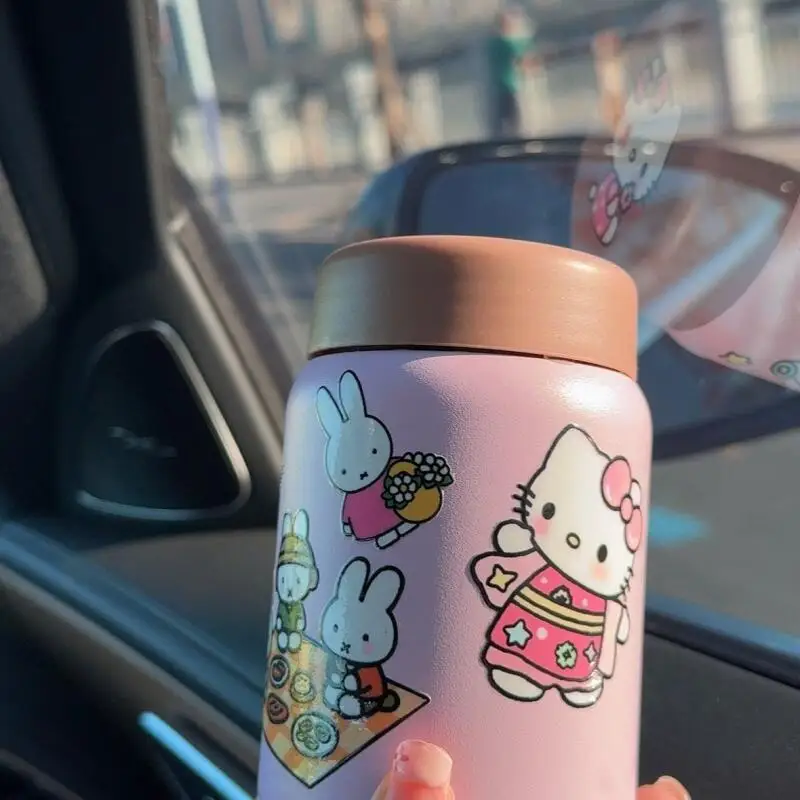 سانريوس مرحبا كيتي كوب حراري صغير لطيف طالب كوب ماء المحمولة رائعة 304Ss الكرتون الإبداعية فتاة 280 مللي هدية عيد