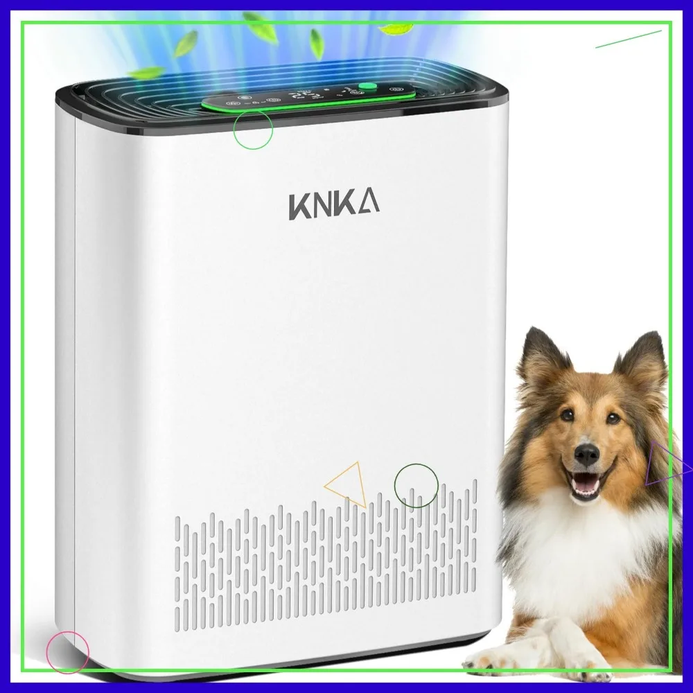 

Очиститель воздуха для большой комнаты площадью до 2325 кв. футов, моющиеся фильтры, монитор качества воздуха, турборежим, режимы автоматического и сна