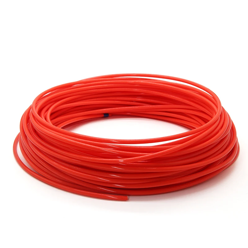 1~10m PTFE Tube FEP Insulated Hose Red ID 0.5 1 2 2.5 3 4 5 6 7 8 10 mm Extruder J-head Rigid Pipe 600V For 3D Printer Parts