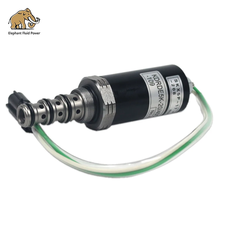 

KDRDE5K-20/40C04-109 Hydnaulic Pump Proportional Control Solenoid Valve, for Volvo EC140/210/290/360/460/750 Excavator Parts